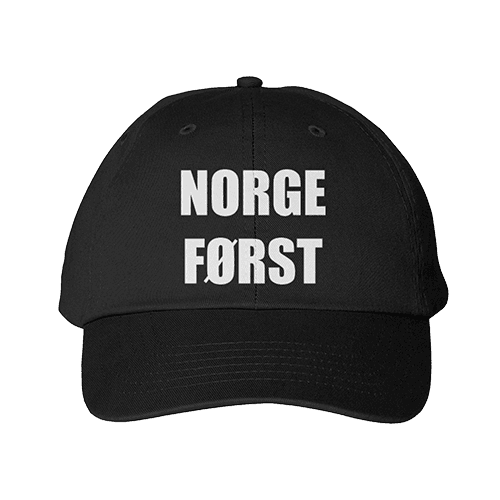 Norge Først Caps i Svart