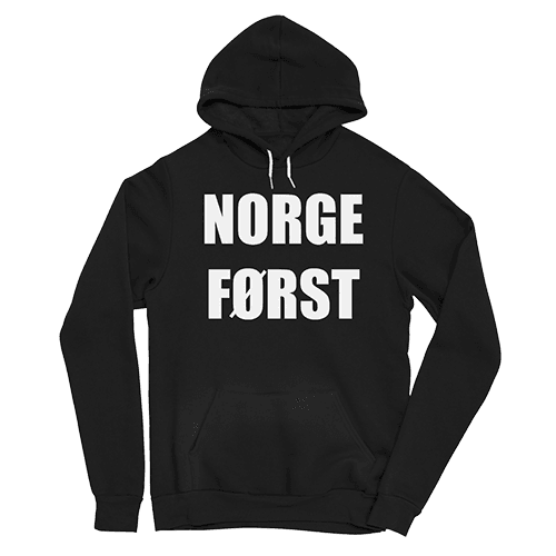 Norge Først Genser i Svart