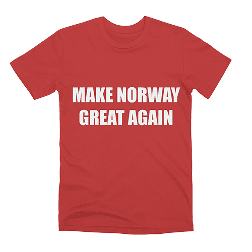 MNGA T-Skjorte i Rød